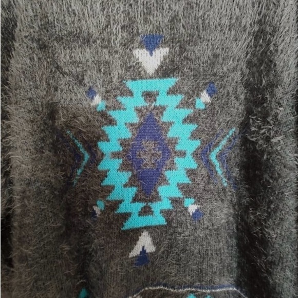 NWOT Powder River Outfitters by Panhandle Chenille Aztec sweater sz XXL - Picture 6 of 8